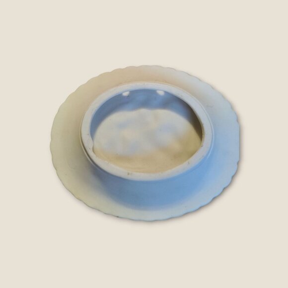 Vintage Set Of 3 Miniature Jasperware Wall Plates  Angel Designs - Pink & Blue - Picture 5 of 8